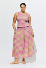 Ruby - Anastasia Tank, Pink Yellow Tartan