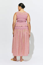 Ruby - Anastasia Tank, Pink Yellow Tartan