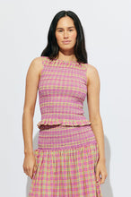 Ruby - Anastasia Tank, Pink Yellow Tartan