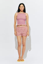 Ruby - Anastasia Tank, Pink Yellow Tartan