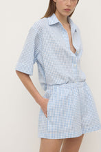 Assembly Label - Ainlsee Short Sleeve Shirt, Blue Check