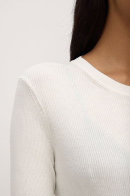 Assembly Label - Amira Long Sleeve Knit, Antique White