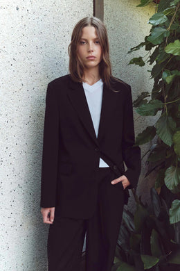 Assembly Label - Anika Wool Blazer, Black