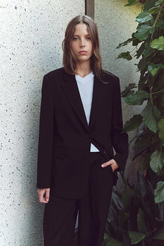 Assembly Label - Anika Wool Blazer, Black