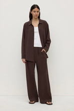 Assembly Label - Betty Silk Long Sleeve Shirt, Ganache
