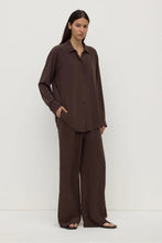 Assembly Label - Betty Silk Long Sleeve Shirt, Ganache