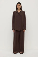 Assembly Label - Betty Silk Long Sleeve Shirt, Ganache