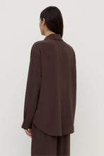 Assembly Label - Betty Silk Long Sleeve Shirt, Ganache