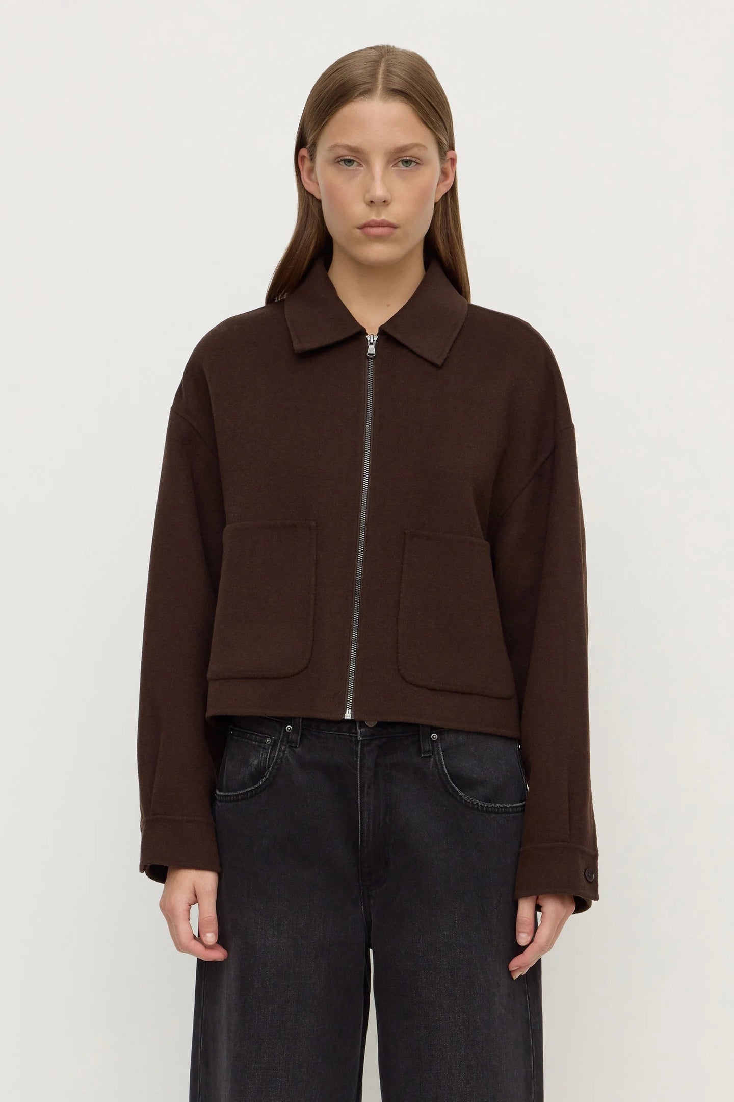 Assembly Label - Dallas Wool Jacket, Choc