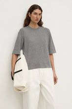 Assembly Label - Kensy Cotton Cashmere Tee, Dark Grey Marle