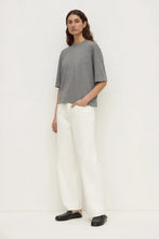 Assembly Label - Kensy Cotton Cashmere Tee, Dark Grey Marle