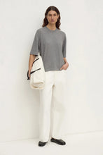 Assembly Label - Kensy Cotton Cashmere Tee, Dark Grey Marle