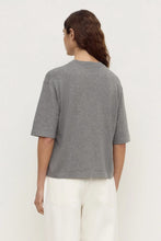 Assembly Label - Kensy Cotton Cashmere Tee, Dark Grey Marle