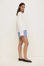 Assembly Label - Ava Stripe Poplin Short, Navy Stripe