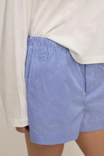 Assembly Label - Ava Stripe Poplin Short, Navy Stripe