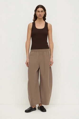 Assembly Label - Elaine Washed Cotton Pant, Dark Sand