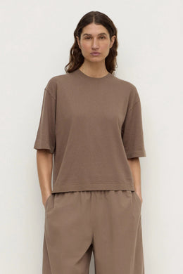 Assembly Label - Kensy Cotton Cashmere Tee, Dark Sand