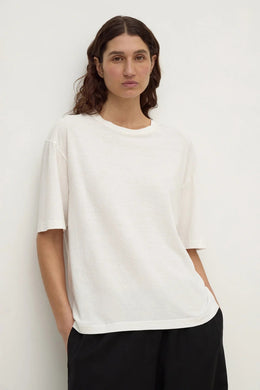 Assembly Label - Kira Cotton Hemp Tee, Antique White