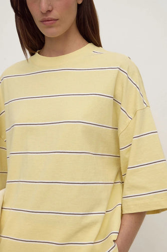 Assembly Label - Nora Cotton Stripe Oversized Tee, Rind Stripe