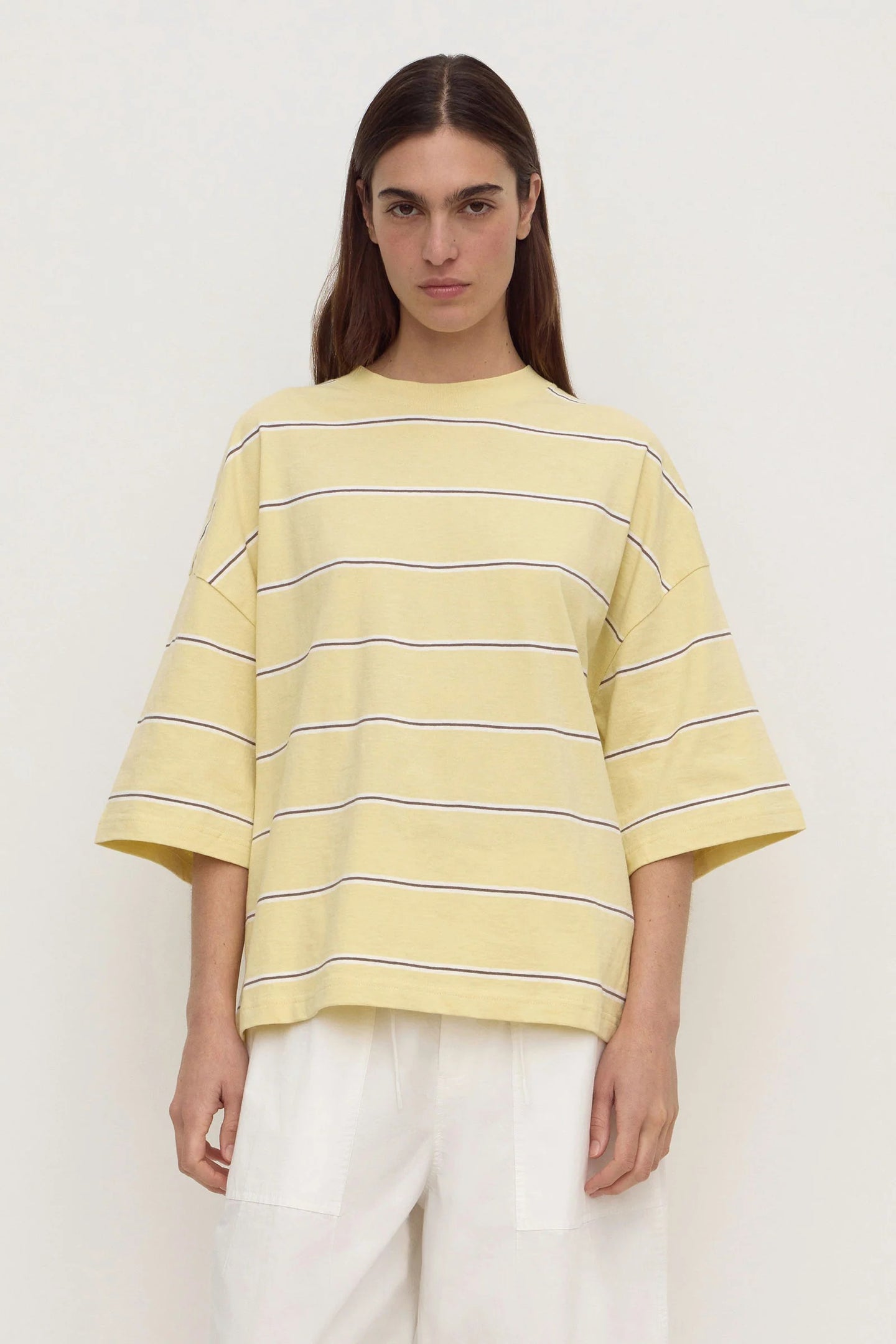 Assembly Label - Nora Cotton Stripe Oversized Tee, Rind Stripe