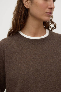 Assembly Label - Odelle Cashmere Knit, Ganache Marle