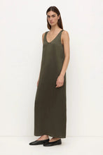 Assembly Label - Pippa Silk Tank Dress, Dark Military
