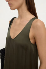 Assembly Label - Pippa Silk Tank Dress, Dark Military