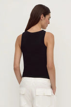Assembly Label - Robyn Scoop Neck Rib Tank, Black