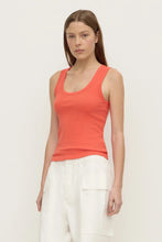 Assembly Label - Robyn Scoop Neck Rib Tank, Dahlia