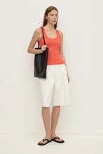 Assembly Label - Robyn Scoop Neck Rib Tank, Dahlia