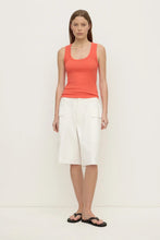 Assembly Label - Robyn Scoop Neck Rib Tank, Dahlia