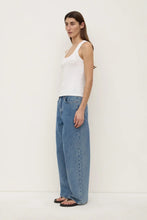 Assembly Label - Robyn Scoop Neck Rib Tank, White