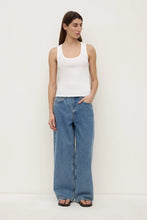 Assembly Label - Robyn Scoop Neck Rib Tank, White