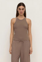 Assembly Label - Tabitha Rib Tank, Dark Sand