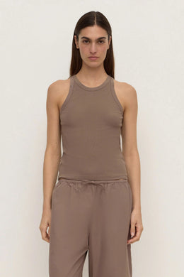 Assembly Label - Tabitha Rib Tank, Dark Sand