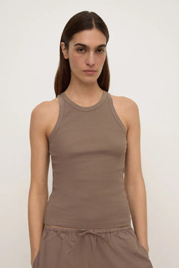 Assembly Label - Tabitha Rib Tank, Dark Sand