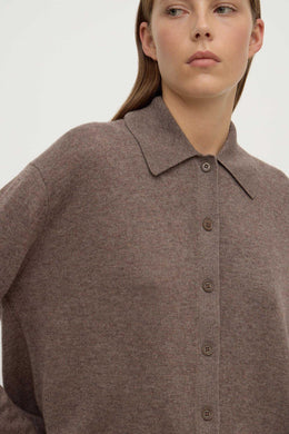 Assembly Label - Wool Cashmere Knit Cardigan, Sable