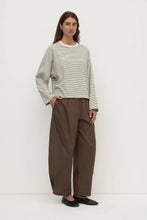 Assembly Label - Malone Stripe Wide Sleeve Tee, Cream/Black