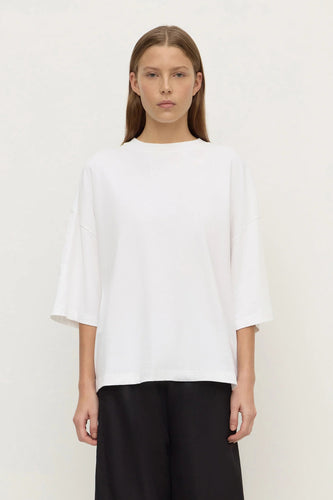Assembly Label - Max Cotton Oversized Tee, White