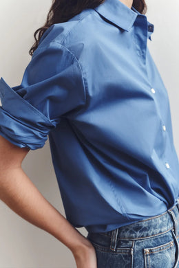 Assembly Label - Micha Poplin Shirt, New Blue