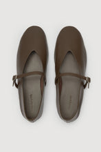 Assembly Label - Millie Leather Ballet Flat, Walnut