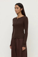 Assembly Label - Nora Merino Wool Henley, Ganache
