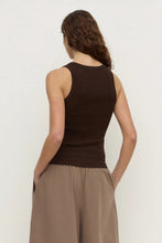 Assembly Label - Robyn Scoop Neck Rib Tank, Ganache