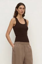 Assembly Label - Robyn Scoop Neck Rib Tank, Ganache