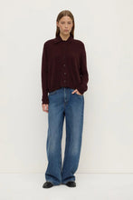 Assembly Label - Wool Cashmere Knit Cardigan, Dark Merlot