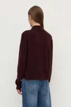 Assembly Label - Wool Cashmere Knit Cardigan, Dark Merlot