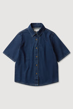 Assembly Label - Boxy Denim Short Sleeve Shirt, Heritage Blue
