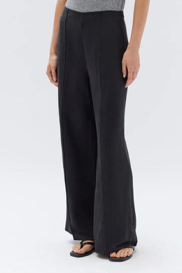 Assembly Label - Brooke Silk Linen Trouser, Black