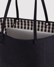 Baggu - Large Nylon Reversible Tote, Black Mix