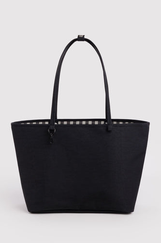 Baggu - Large Nylon Reversible Tote, Black Mix
